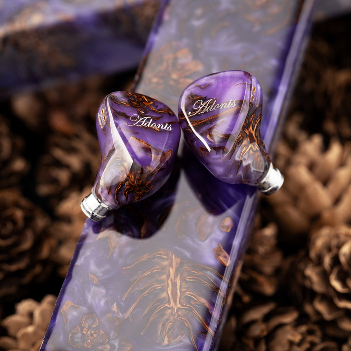 QoA Adonis New 1DD+2BA Hybrid In Ear Earphones Pinecone Resin Shell IEMs 3.5+4.4mm Plug 0.78 2pin Cable Kinera HiFi Headphone