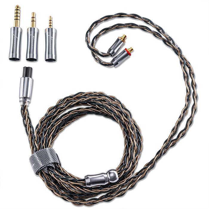 Kinera Leyding Upgrade Earphone Cable With 2.5/3.5/4.4mm Plug OFC+Alloy Copper 5N Silver Plated 8 Core 0.78 2pin / MMCX Cable