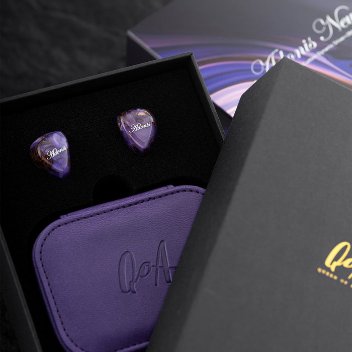 QoA Adonis New 1DD+2BA Hybrid In Ear Earphones Pinecone Resin Shell IEMs 3.5+4.4mm Plug 0.78 2pin Cable Kinera HiFi Headphone