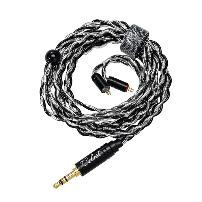 New Kinera Celest Aura Headphone Silver Lated Copper 0.78 2pin Wire Headset Earphone Cable Accessories 3.5mm 4.4mm Plug IEMs