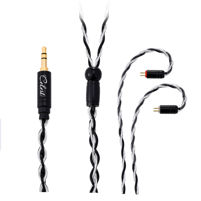New Kinera Celest Aura Headphone Silver Lated Copper 0.78 2pin Wire Headset Earphone Cable Accessories 3.5mm 4.4mm Plug IEMs