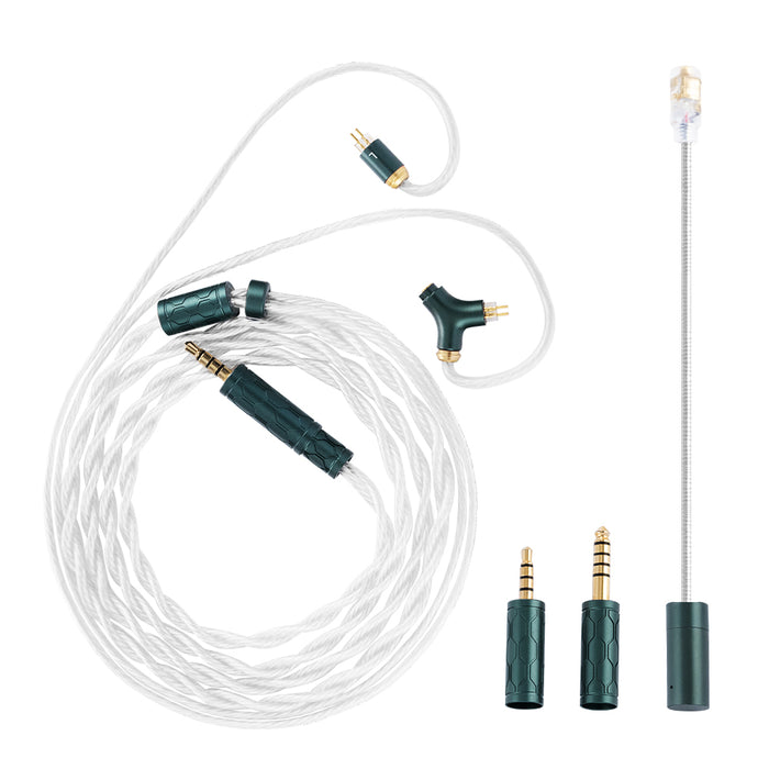 Kinera Gramr Pro Earphone Upgrade Cable Detachable Boom Mic 3.5mm 4.4mm Plug 0.78mm 2Pin/MMCX IEMs For Gaming Calling Headset