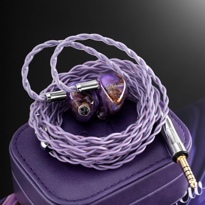 QoA Adonis New 1DD+2BA Hybrid In Ear Earphones Pinecone Resin Shell IEMs 3.5+4.4mm Plug 0.78 2pin Cable Kinera HiFi Headphone