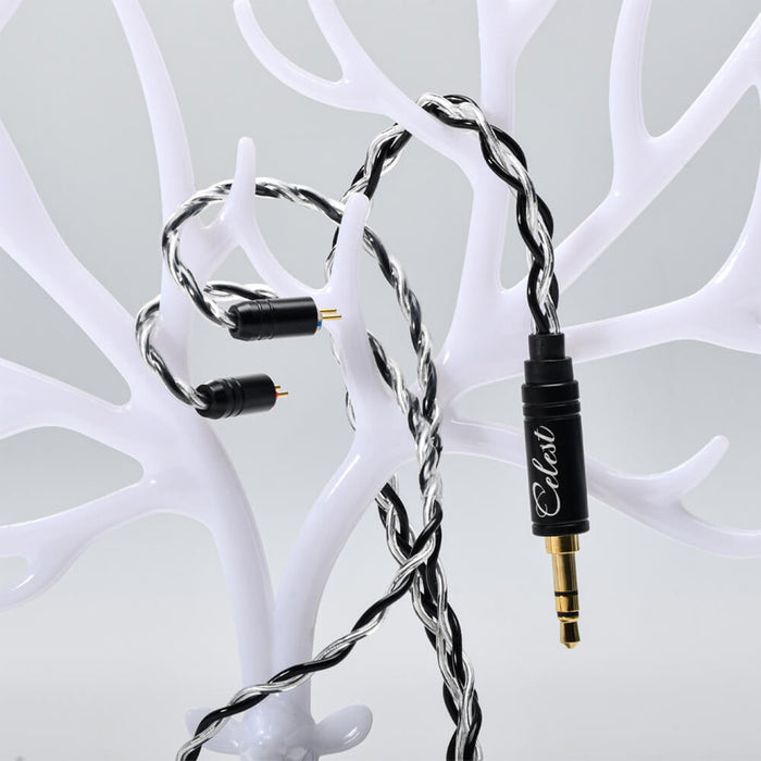 New Kinera Celest Aura Headphone Silver Lated Copper 0.78 2pin Wire Headset Earphone Cable Accessories 3.5mm 4.4mm Plug IEMs