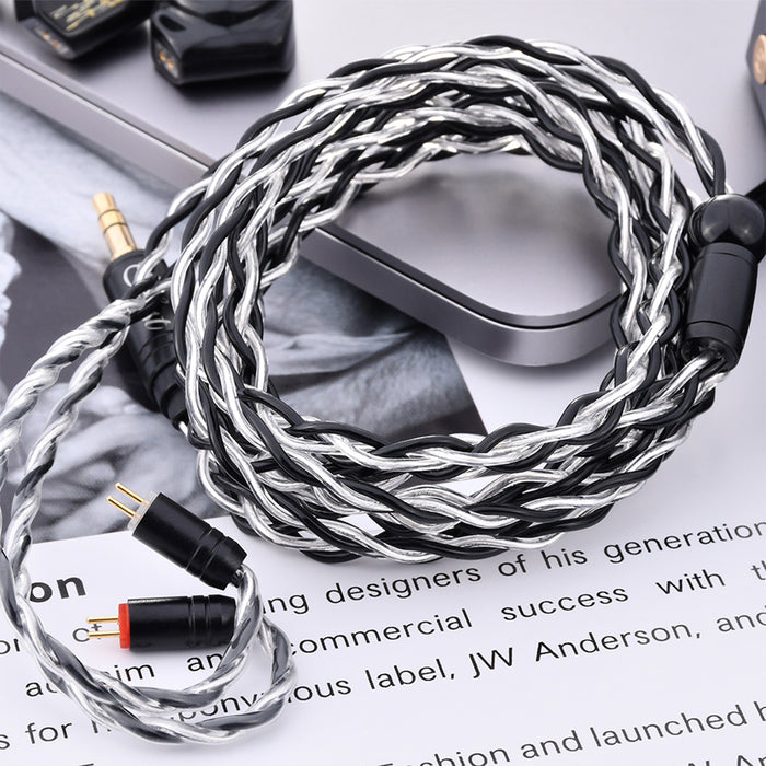 New Kinera Celest Aura Headphone Silver Lated Copper 0.78 2pin Wire Headset Earphone Cable Accessories 3.5mm 4.4mm Plug IEMs