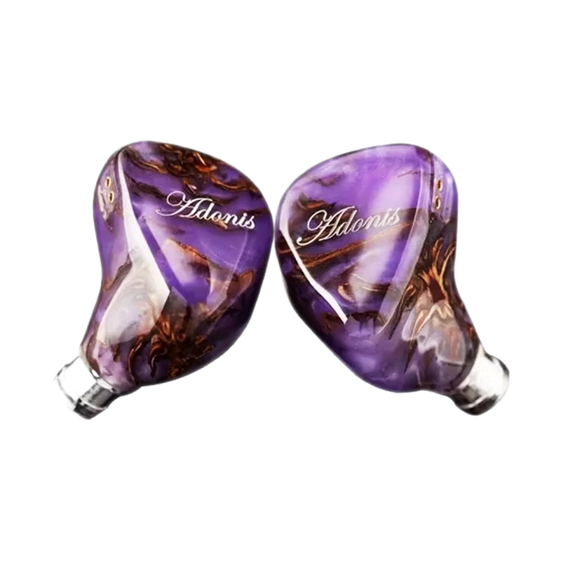QoA Adonis New 1DD+2BA Hybrid In Ear Earphones Pinecone Resin Shell IEMs 3.5+4.4mm Plug 0.78 2pin Cable Kinera HiFi Headphone - Kinera