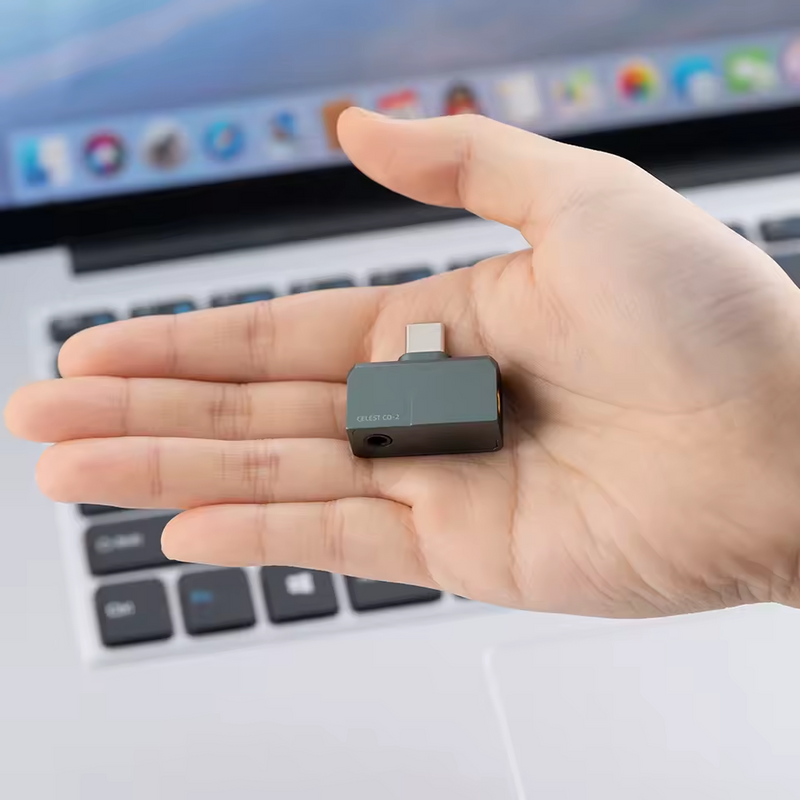 Celest CD-2 Portable Type-C to 3.5mm 4.4mm DAC Audio HiFi Earphone Decoder Headphone Amplifier For IEMs Android iOS Mac Win10 - Kinera