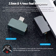 Celest CD-2 Portable Type-C to 3.5mm 4.4mm DAC Audio HiFi Earphone Decoder Headphone Amplifier For IEMs Android iOS Mac Win10 - Kinera