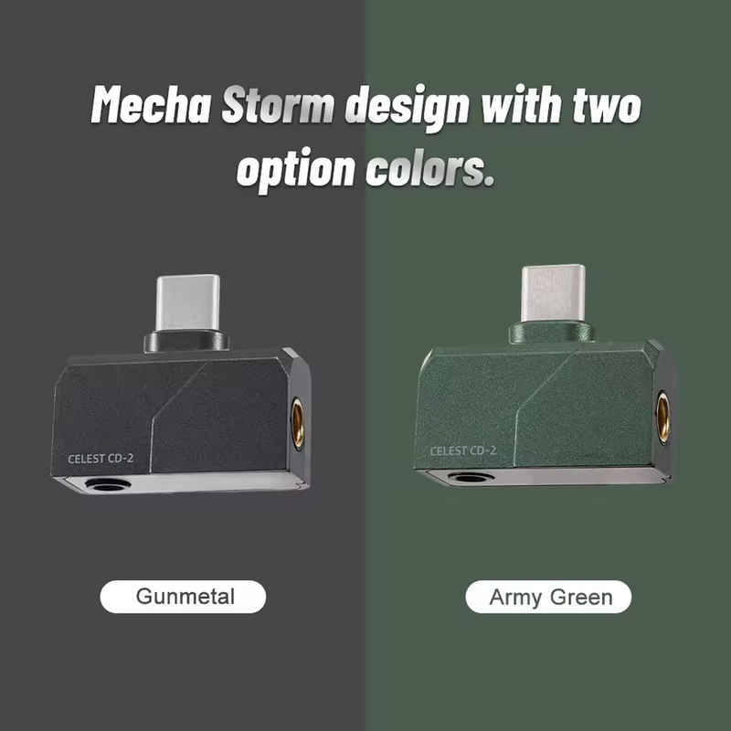 Celest CD-2 Portable Type-C to 3.5mm 4.4mm DAC Audio HiFi Earphone Decoder Headphone Amplifier For IEMs Android iOS Mac Win10 - Kinera