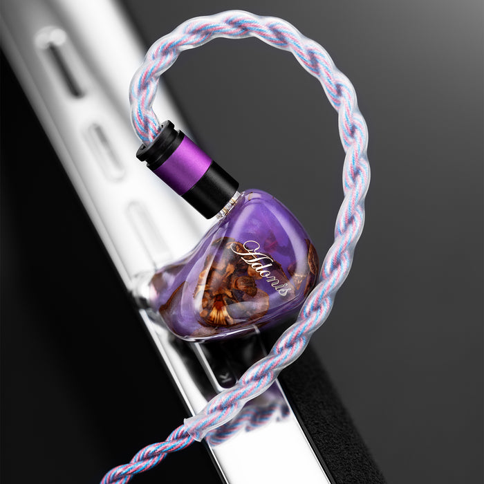 QoA Adonis New 1DD+2BA Hybrid In Ear Earphones Pinecone Resin Shell IEMs 3.5+4.4mm Plug 0.78 2pin Cable Kinera HiFi Headphone