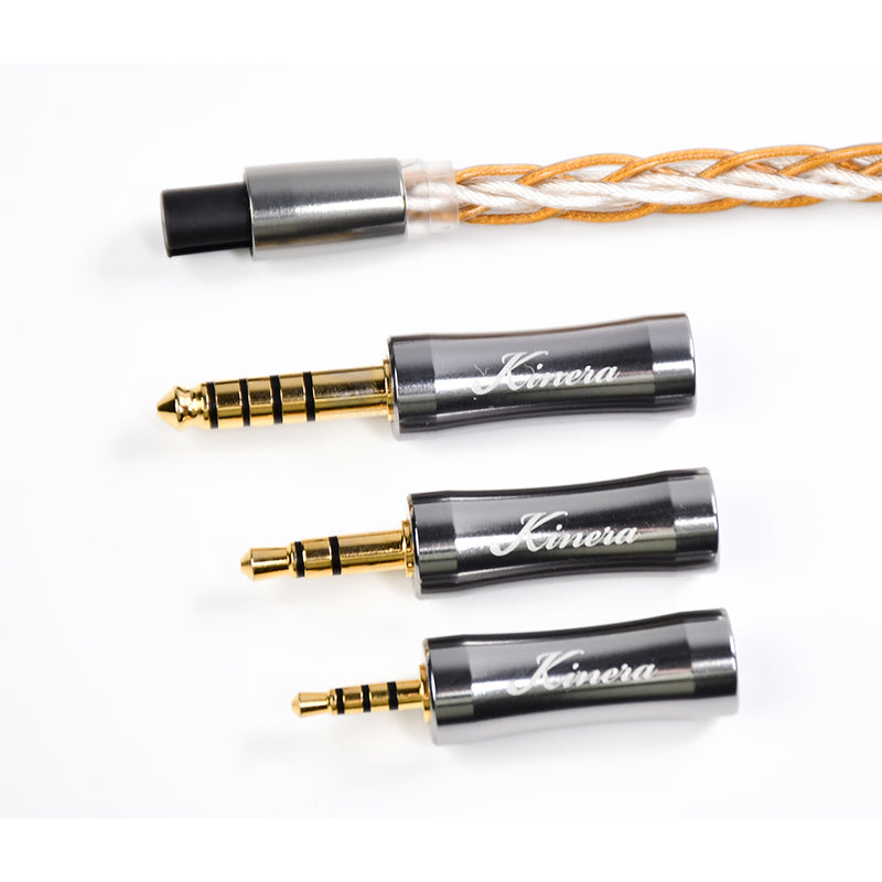Kinera Gleipnir Pro Upgrade Detachable Headphone Cable 6N OCC Gold Plated - 2.5/3.5/4.4mm Balanced Plugs for HiFi Earphone IEMs - Kinera