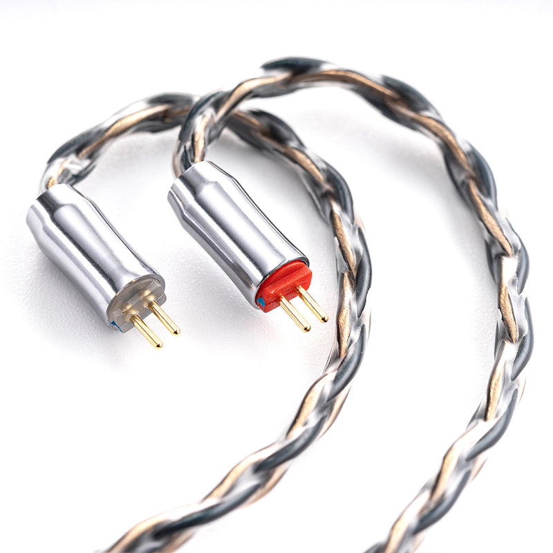 Kinera Leyding Upgrade Earphone Cable With 2.5/3.5/4.4mm Plug OFC+Alloy Copper 5N Silver Plated 8 Core 0.78 2pin / MMCX Cable - Kinera