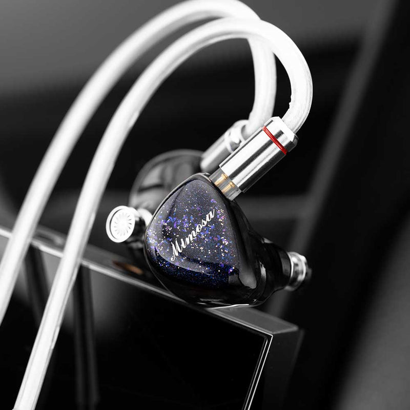 New QoA Mimosa In Ear Earphone 1 Dynamic + 1 Planar IEMs 3.5mm 4.4mm Plug For HiFi Music Headphone 0.78 2pin Cable Headset - Kinera