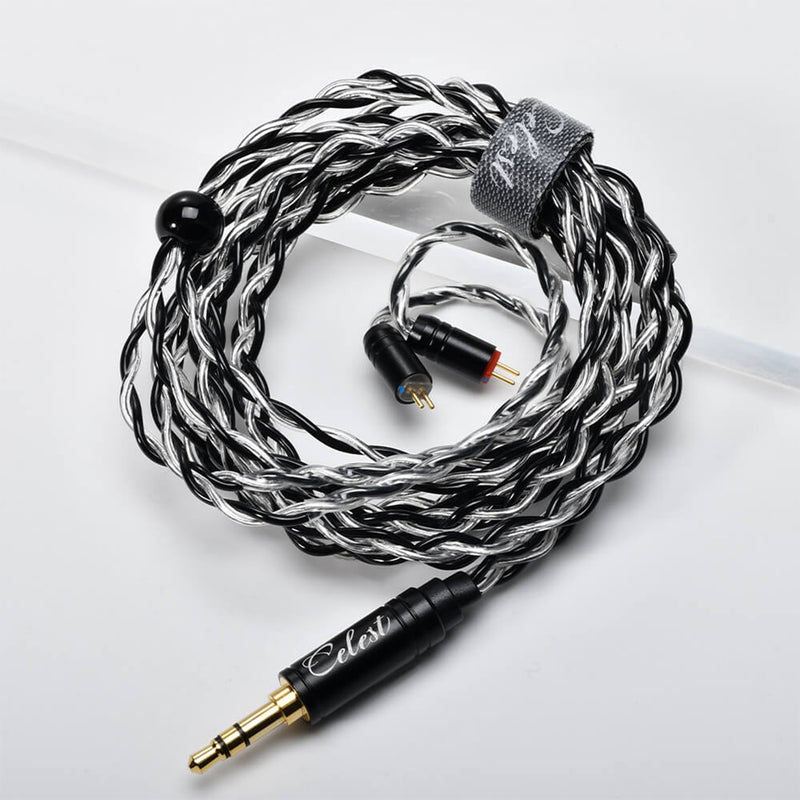 New Kinera Celest Aura Headphone Silver Lated Copper 0.78 2pin Wire Headset Earphone Cable Accessories 3.5mm 4.4mm Plug IEMs - Kinera