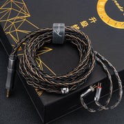 Kinera Leyding Upgrade Earphone Cable With 2.5/3.5/4.4mm Plug OFC+Alloy Copper 5N Silver Plated 8 Core 0.78 2pin / MMCX Cable - Kinera