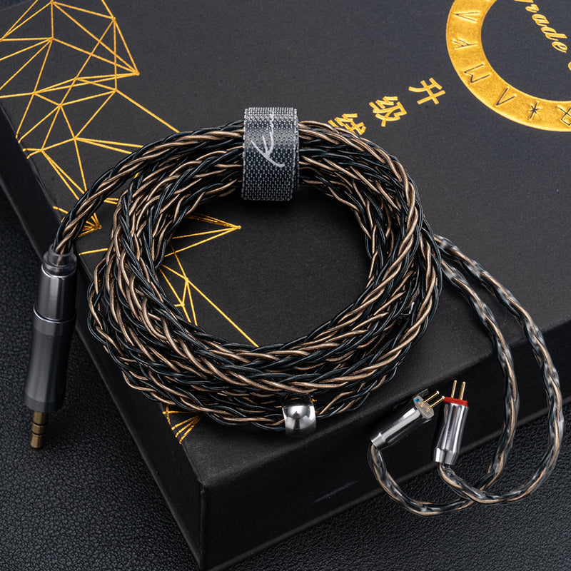 Kinera Leyding Upgrade Earphone Cable With 2.5/3.5/4.4mm Plug OFC+Alloy Copper 5N Silver Plated 8 Core 0.78 2pin / MMCX Cable - Kinera