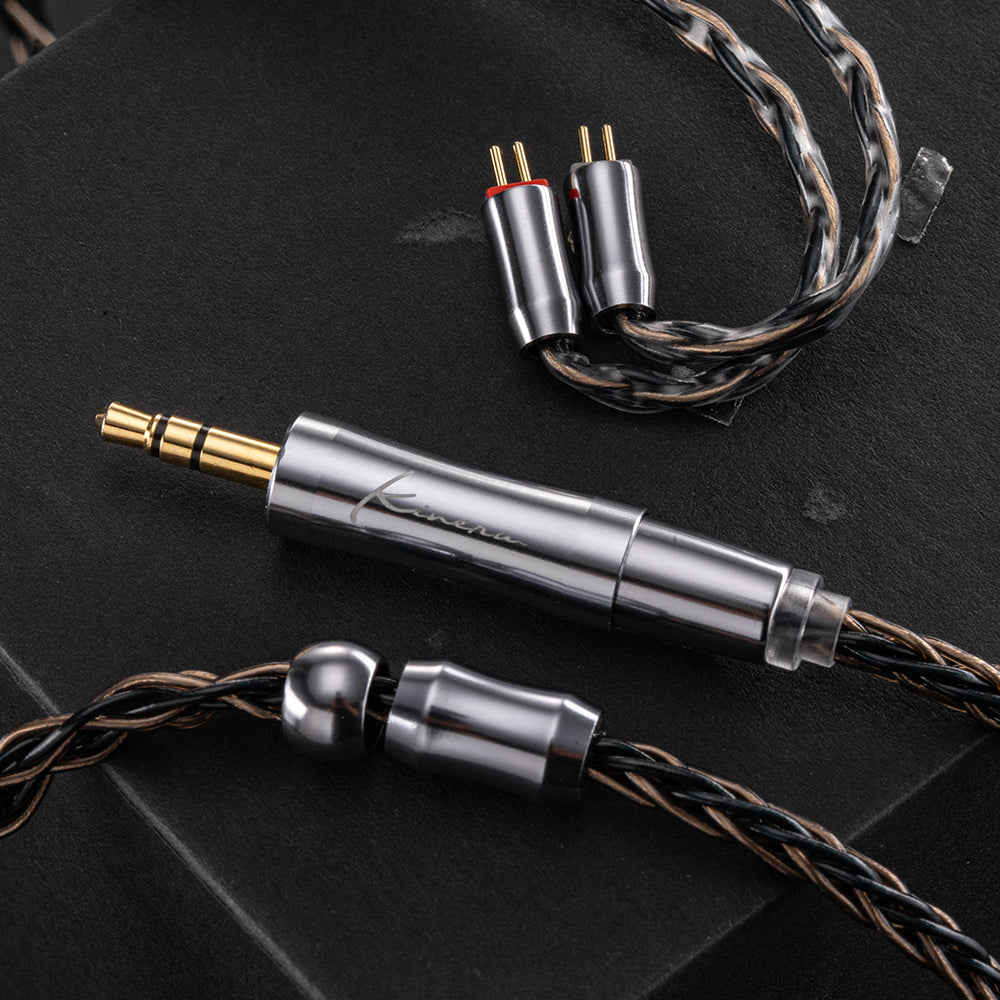 Kinera Leyding Upgrade Earphone Cable With 2.5/3.5/4.4mm Plug OFC+Alloy Copper 5N Silver Plated 8 Core 0.78 2pin / MMCX Cable - Kinera