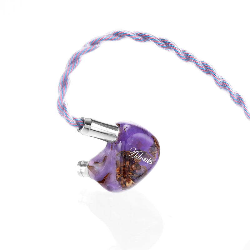 QoA Adonis New 1DD+2BA Hybrid In Ear Earphones Pinecone Resin Shell IEMs 3.5+4.4mm Plug 0.78 2pin Cable Kinera HiFi Headphone - Kinera