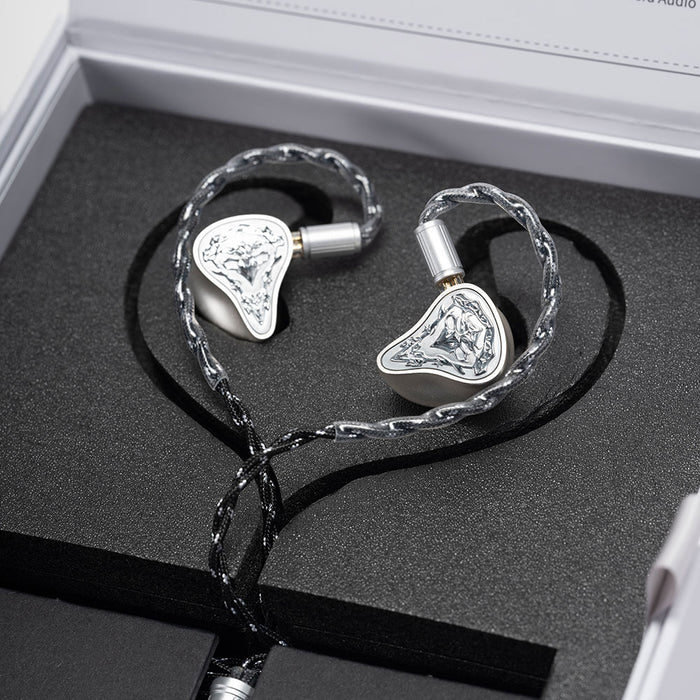 Kinera ThorKing Earphone 1DD + 6BA + 4EST In-ear Monitor with hybrid drivers With 7N single crystal copper