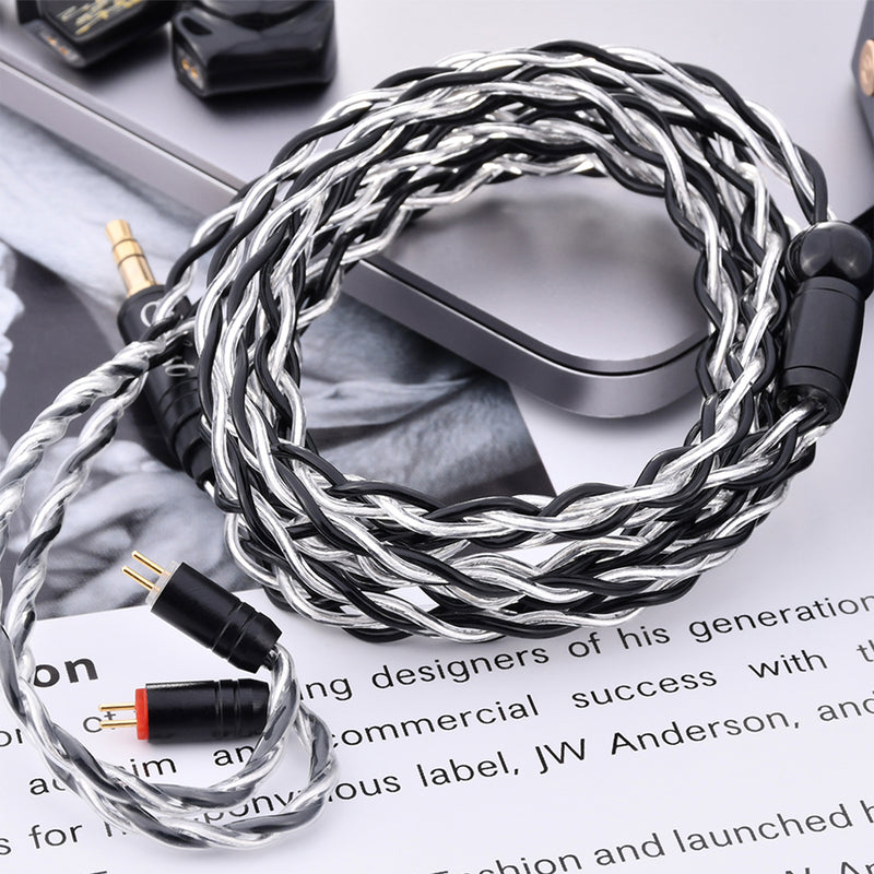 New Kinera Celest Aura Headphone Silver Lated Copper 0.78 2pin Wire Headset Earphone Cable Accessories 3.5mm 4.4mm Plug IEMs - Kinera