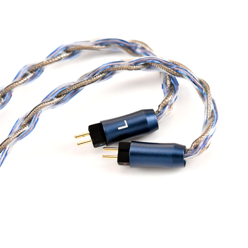 Kinera Ace 2.0 Earphone Upgrade 2.5/3.5/ 4.4mm Balanced Detachable Wired Headphone Cable With MMCX Silver Foil Alloy Copper Plug - Kinera