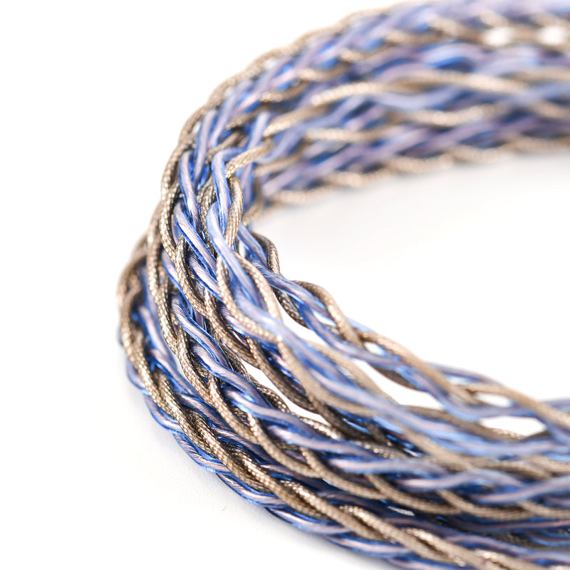 Kinera Ace 2.0 Earphone Upgrade 2.5/3.5/ 4.4mm Balanced Detachable Wired Headphone Cable With MMCX Silver Foil Alloy Copper Plug - Kinera