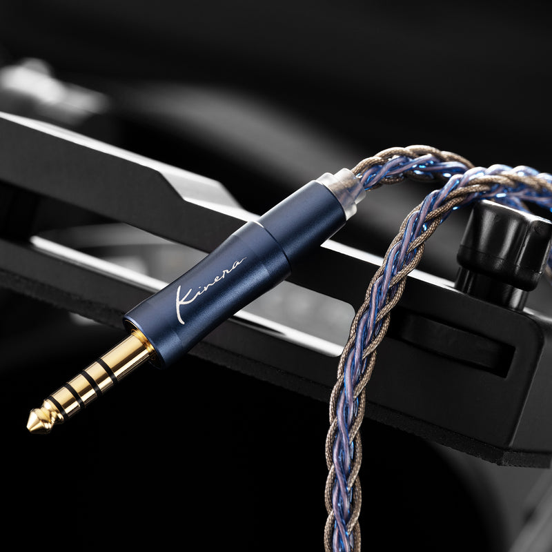 Kinera Ace 2.0 Earphone Upgrade 2.5/3.5/ 4.4mm Balanced Detachable Wired Headphone Cable With MMCX Silver Foil Alloy Copper Plug - Kinera