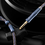 Kinera Ace 2.0 Earphone Upgrade 2.5/3.5/ 4.4mm Balanced Detachable Wired Headphone Cable With MMCX Silver Foil Alloy Copper Plug - Kinera