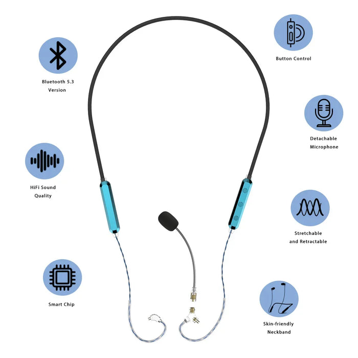 Neckband bluetooth headset with mic sale