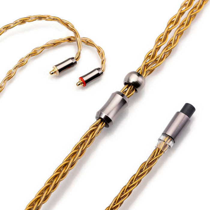 Kinera Gleipnir 6N OCC Headphone Cable Premium Upgrade Cable - Gold Plated 2.5/3.5/4.4mm Plugs, 0.78 2pin MMCX for HiFi IEMs - Kinera